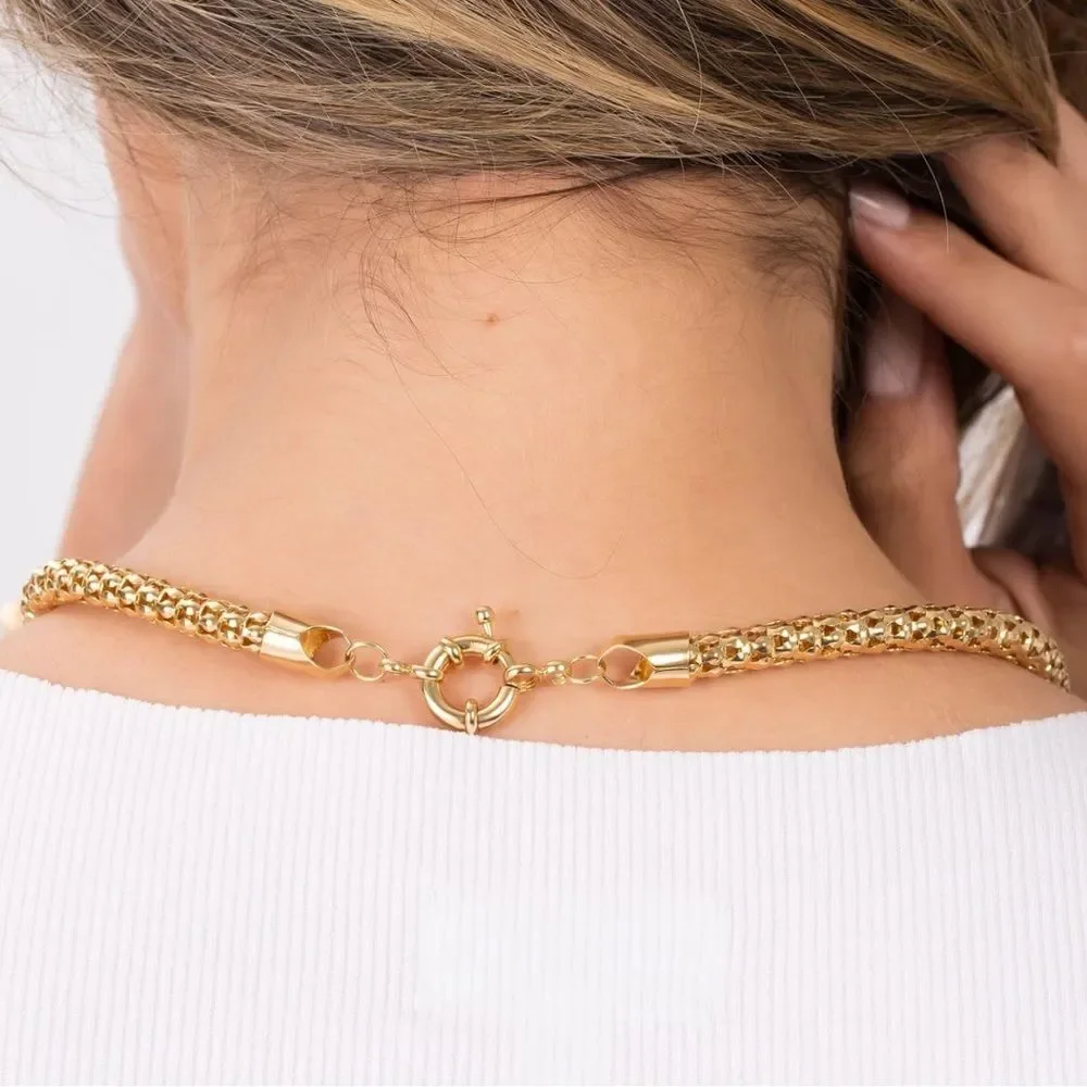 NEW 18K Gold Plated Elegant Gold Chain Necklace
